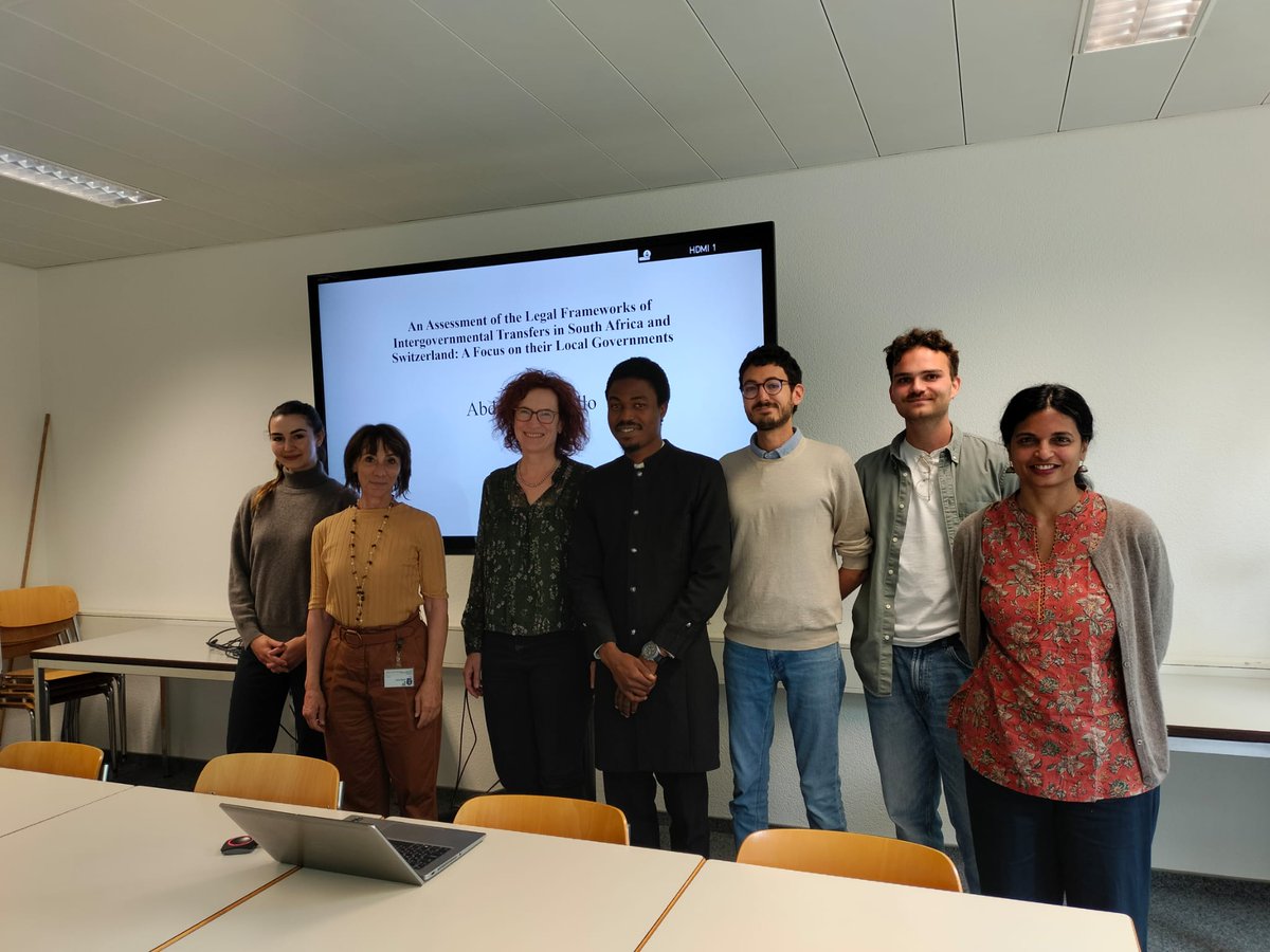 Are intergovernmental transfers equally important in South Africa and  Switzerland? Our guest researcher Abdulmalik Bello helped us to  understand these differences during his final conference at the IFF.  Thank you Malik for this great demonstration. <a href="/LoGov_RISE/">LoGov</a>