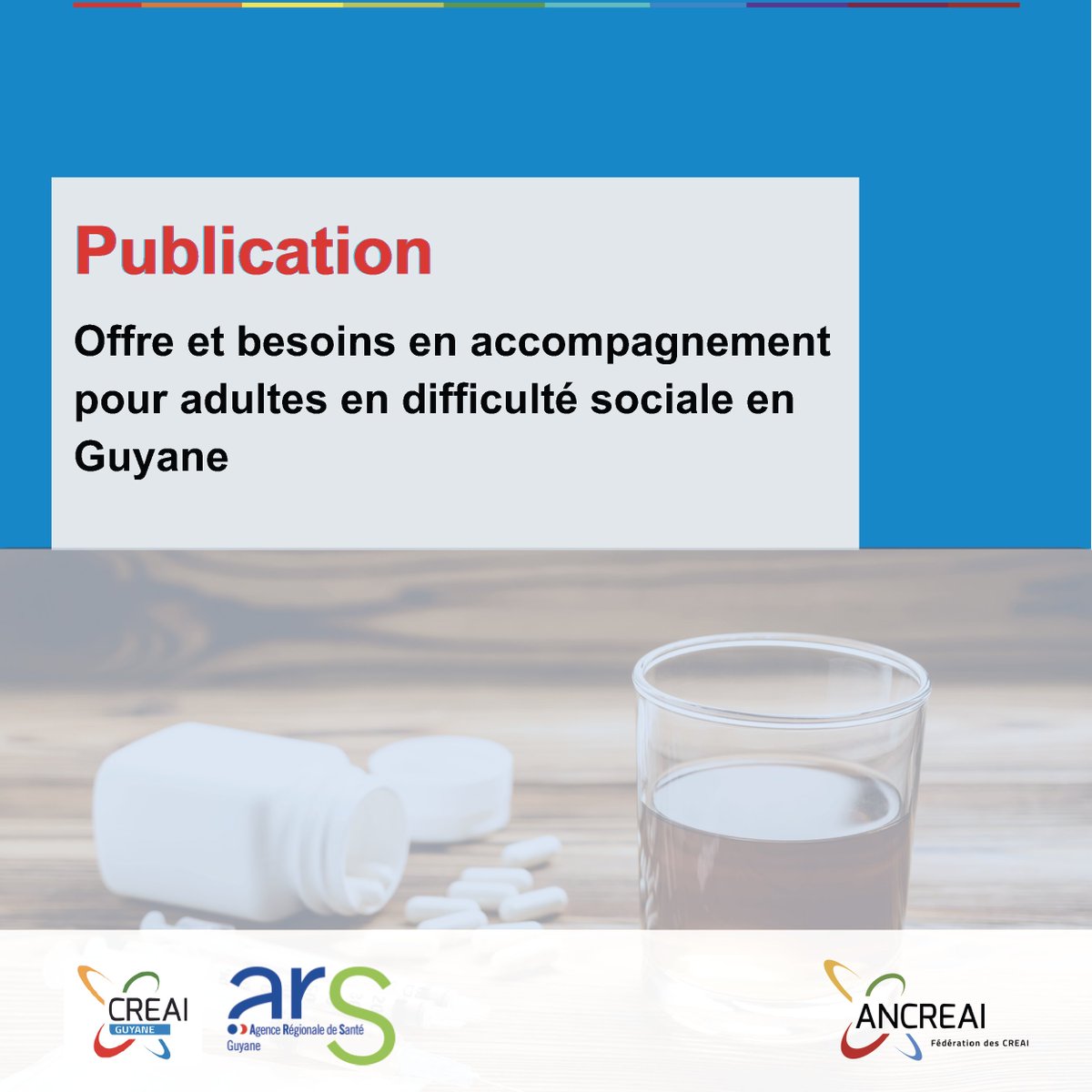 PUBLICATION D'ÉTUDE 📝
📚 Découvrez cette étude sur l'Offre et besoins en accompagnement pour adultes en difficulté sociale en Guyane.
💡Une étude réalisée par le #Creai #Guyane avec le soutien de l'<a href="/ars_guyane/">ARS GUYANE</a> 

🔍 cliquez 👉 urlr.me/8kN9n