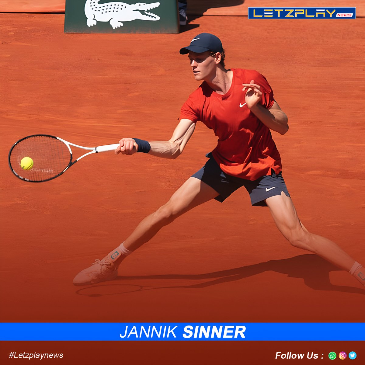 Letzplay_News's tweet photo. Jannik Sinner secures victory in his first match as World No.1! 🔥
The Italian rallied from a set down to defeat Tallon Griekspoor 6-7, 6-3, 6-2 at Halle. 👏
-
-
-
#JannikSinner #tennisplayer #SportsNews #sportsfans #trendingnow #popularnow #newsblog #Halle #Tennis 🎾 https://t.co/a1rgSgjsNy