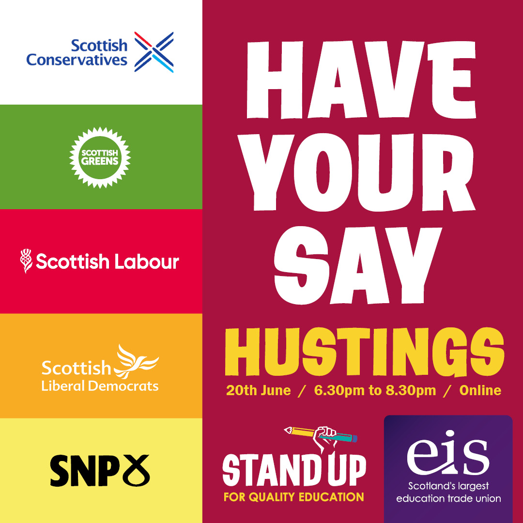 Tomorrow! 

The EIS are holding a hustings event online ahead of the UK General Election. 

Have your say and subimit questions via the EIS website! 

eis.org.uk/content/course…