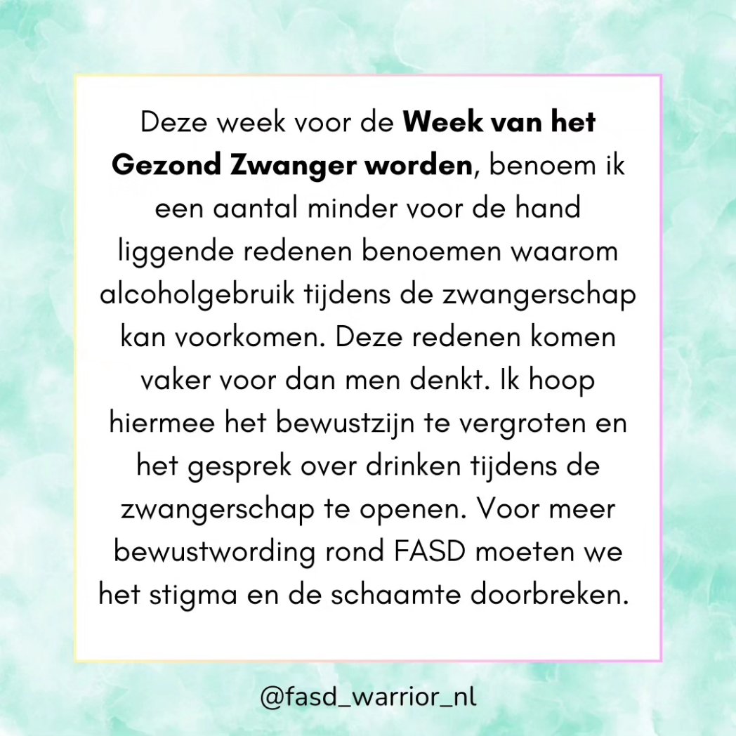 FASDWarrior_NL's tweet photo. Mijn biologische moeder kreeg van haar huisarts hetzelfde advies #fasd #foetalealcoholspectrumstoornissen #gezondzwanger @MinVWS #stress #stigma #huisartsen https://t.co/geHKZAsCVt