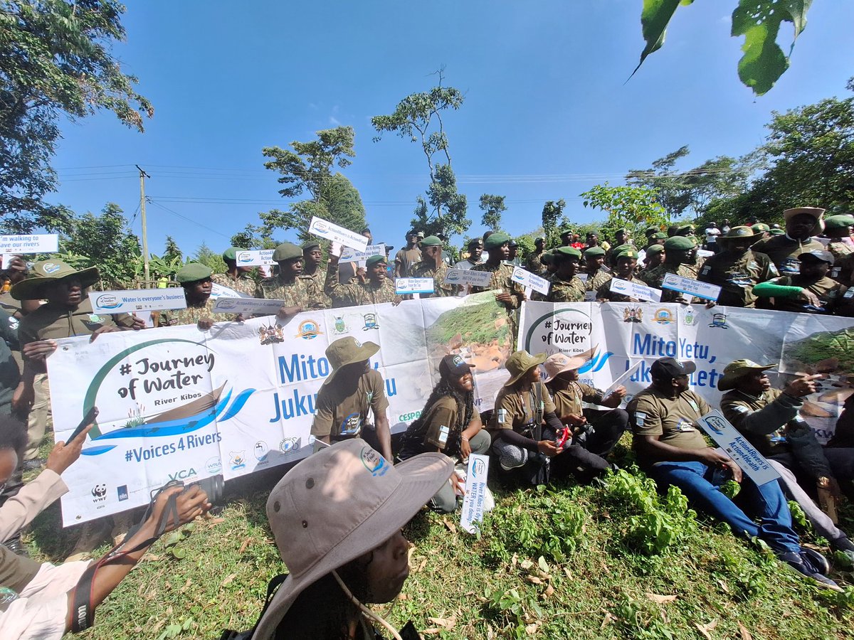 CYNESA's tweet photo. @_TessGitau &amp; @0Bnderitu are representing @CYNESA in the #journeyofwater in Kisumu. The program is aimed at creating awareness on holistic water mgt. The river faces degradation from human encroachment, climate change challenging water quality &amp; availability.
#voices4water https://t.co/2v6aIQhGhO