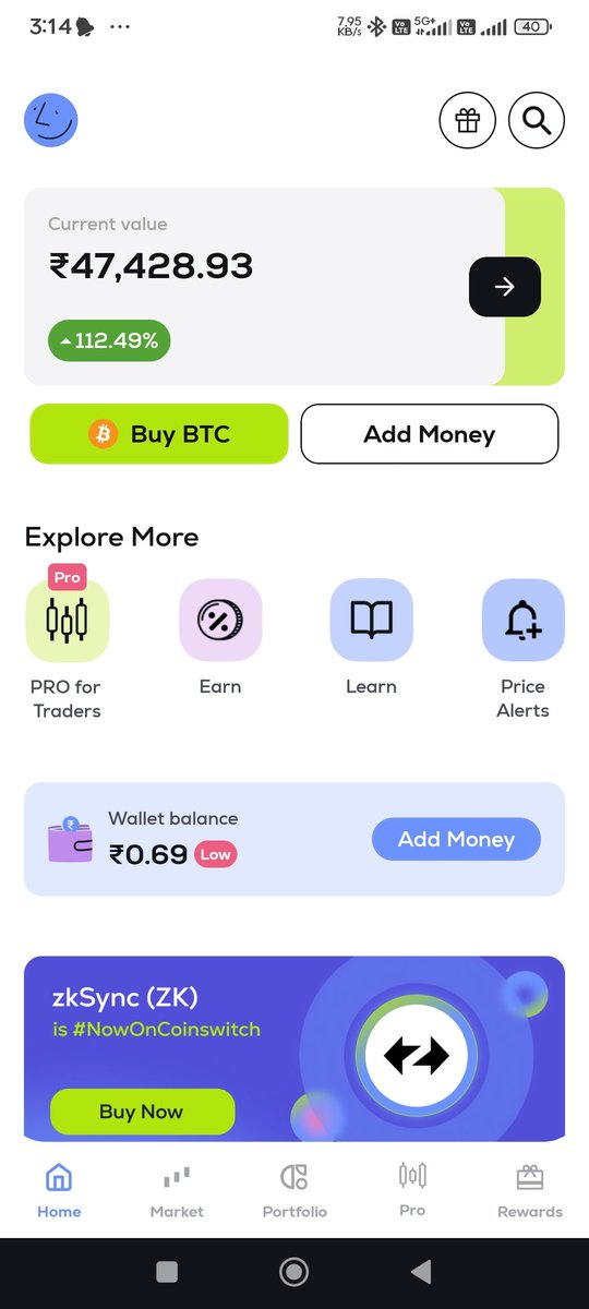 vk8460565's tweet photo. @Btcexpertindia 
Ye locked btc coinswitch cuber me dikha Raha hai ye kaise unlock hoga https://t.co/AdR5fDJ2rk