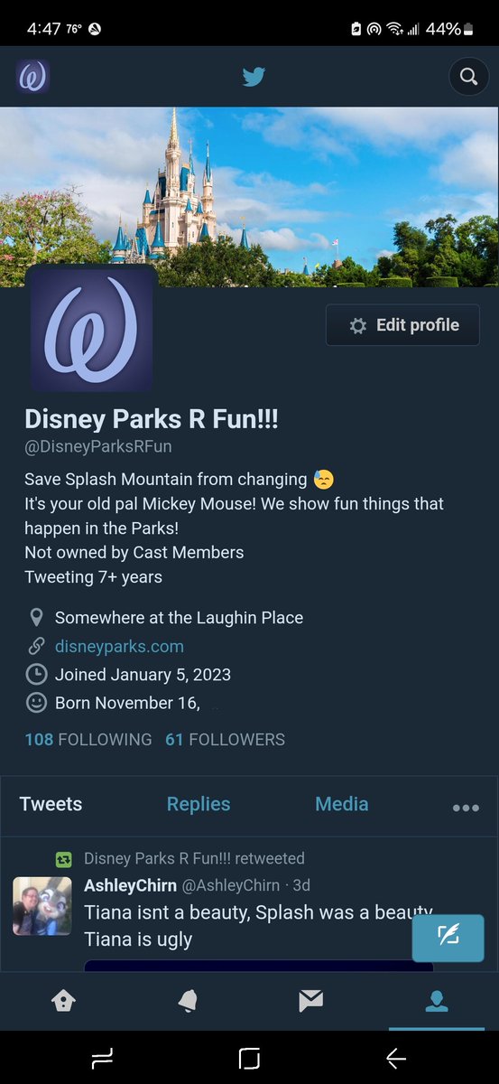 DisneyParksRFun's tweet photo. Should we update our profile? https://t.co/saeIwFPrhF