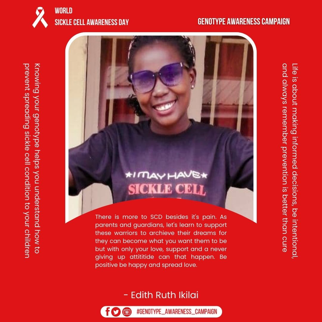 GenotypeAware's tweet photo. Edith has a message #GenotypeAwarenessCampaign #KnowYourGenotype https://t.co/7fou7l7QIu