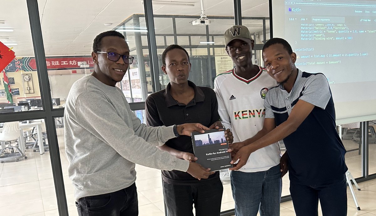 GDGoC_MksU's tweet image. Shout-out to every attendee in @kotlinconfglobal&apos;24 and the lucky winners who walked away with a copy of &quot;Mastering Kotlin for Android 14&quot; by @wangerekaharun, your enthusiasm, engagement and passion for technology made it a remarkable event🎖️
#KotlinConfGlobal
#kotlinconf
#kotlin