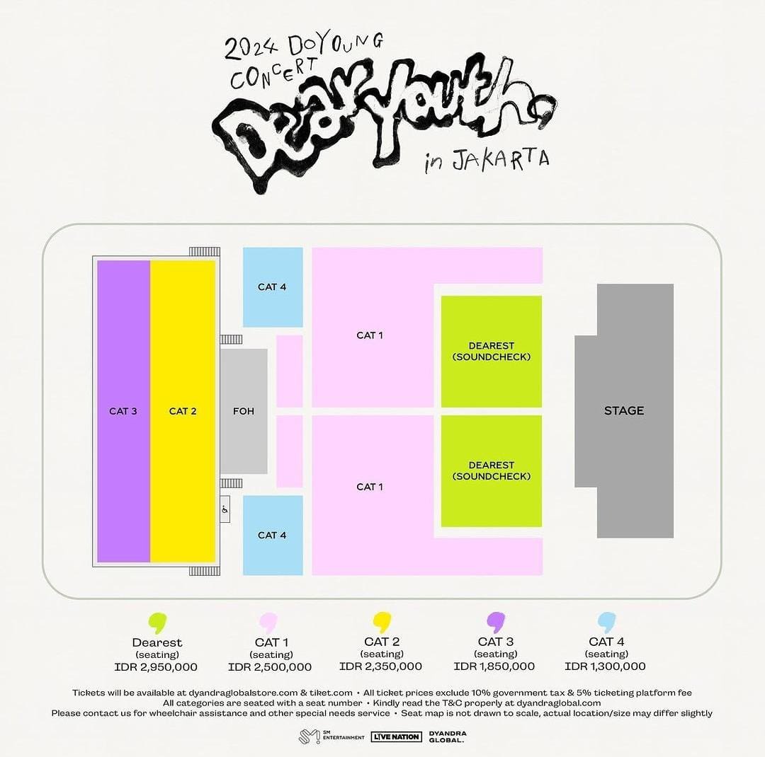 HELP RT‼️

WE’RE OPEN JASTIP DOYOUNG CONCERT [ DEAR YOUTH ] IN JAKARTA

FEE 300K ALL SECTION (PAY 50K FIRST FOR BOOKSLOT)

✅ TIKET DIURUS SAMPE FISIK!!
✅ NO CANCEL!!
✅ TRUSTED 100%
✅ GRUP WA!!

Info lengkap di dalam Google form : docs.google.com/forms/d/e/1FAI…