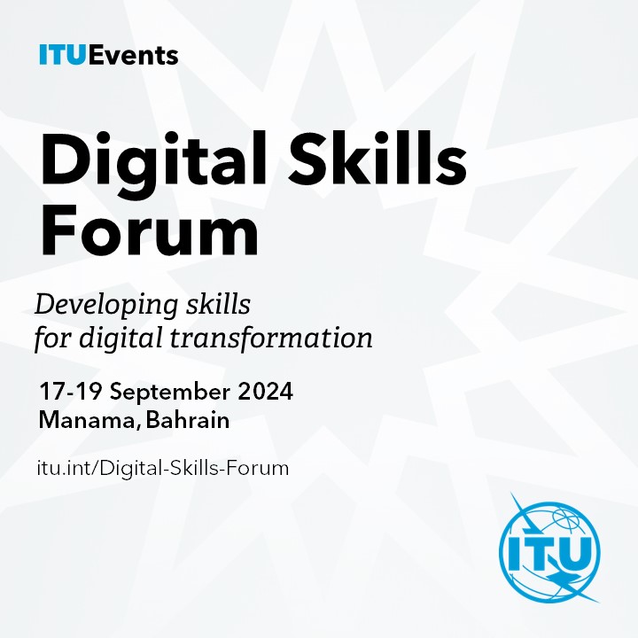 The <a href="/ITU/">Int’l Telecommunication Union</a> #DigitalSkills Forum will examine digital skills needs to achieve #DigitalTransformation and identify areas for improvement. 

Join us on 17-19 September in Manama, Bahrain. Register itu.int/digital-skills…

<a href="/TRABahrain/">TRA Bahrain</a>