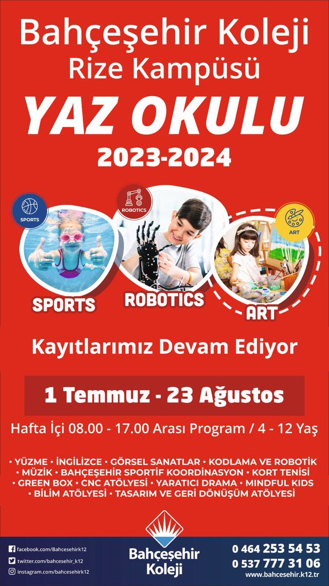 Yaz okulu kayıtlarımız devam ediyor.. 
<a href="/ozgeeasln/">Özge ASLAN</a> @dagozlem <a href="/azizsonkaya/">AZİZ SONKAYA</a> <a href="/GokcemTaser/">Gökçem Taşer</a> <a href="/EnverYucel/">EnverYucel</a>