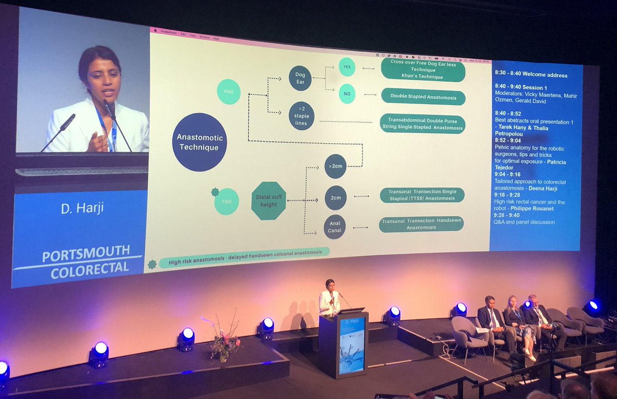 Muhammad Rafaih Iqbal (@mriqbalsurg) on Twitter photo Do you tailor your anastomosis for rectal cancer?
Thoughtprovoking presentation by <a href="/DeenaHarji/">Deena Harji</a> on tailored approach to anastomosis #rectalcancer <a href="/PColorectal/">Portsmouth Colorectal</a> congress
➡️Double stapled
➡️Transabdominal double purse string SSA
➡️TTSS
➡️Transanal handsewn Do you tailor your anastomosis for rectal cancer?
Thoughtprovoking presentation by <a href="/DeenaHarji/">Deena Harji</a> on tailored approach to anastomosis #rectalcancer <a href="/PColorectal/">Portsmouth Colorectal</a> congress
➡️Double stapled
➡️Transabdominal double purse string SSA
➡️TTSS
➡️Transanal handsewn
