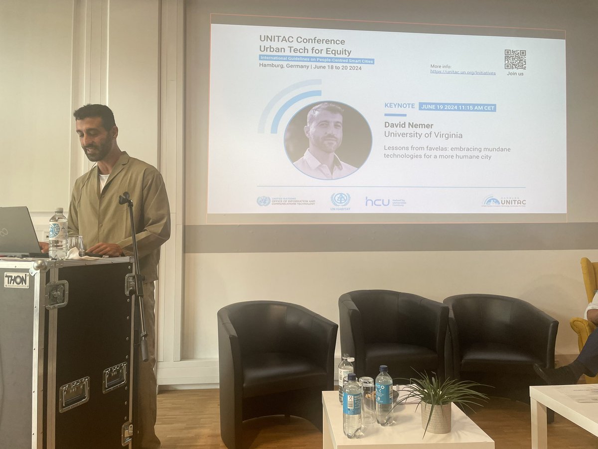 What a fantastic keynote by <a href="/DavidNemer/">David Nemer</a> in <a href="/UNITACHamburg/">UNITAC Hamburg</a> discussing mundane technologies in Brazilian favelas. Super inspiring.