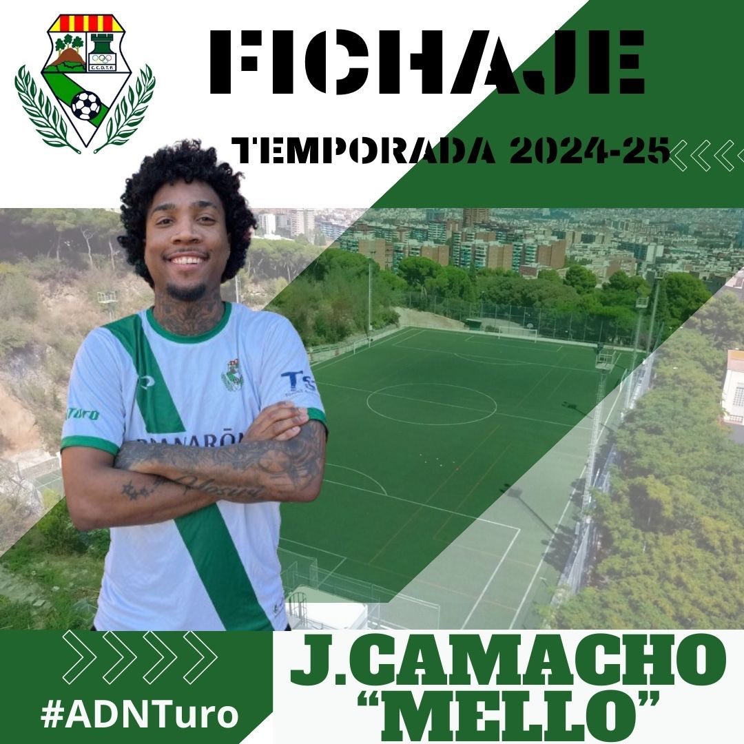 [PRIMER EQUIPO]

✍️ FICHAJE 
<a href="/JoanCam41919796/">Joan Camacho</a> 

Segunda incorporación para la temporada 2024-25, vuelve a casa “Mello” tras su paso estas últimas temporadas por 3rfef madrileña. 

¡ Bienvenido de nuevo a casa 🚀💨 !

Dinamita 🧨 para la zona ofensiva del ataque. 

#ADNTuro💚