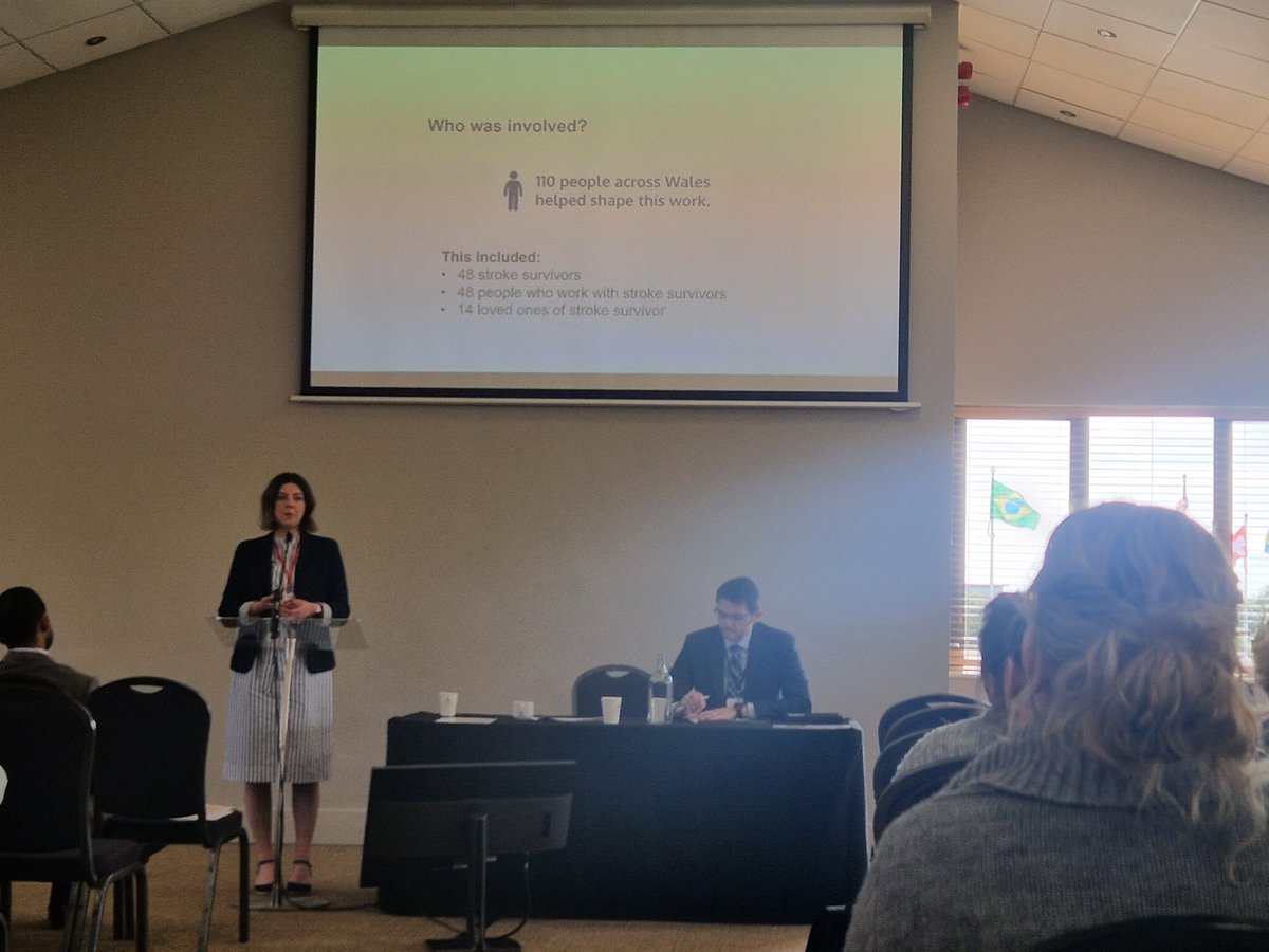 Great morning so far at the WSC. Inspirational presentation from a stroke survivor, fabulous project between the Stoke association and Mind and an update on the direction of stroke services in Wales.