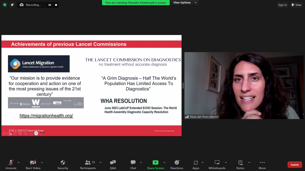 VickyNembaware's tweet image. "Knowledge must tranform society!" Dr Yaiza from Lancet speaking during the SickleInAfrica Webinar. You can still register! @Lancet zoom.us/meeting/regist…