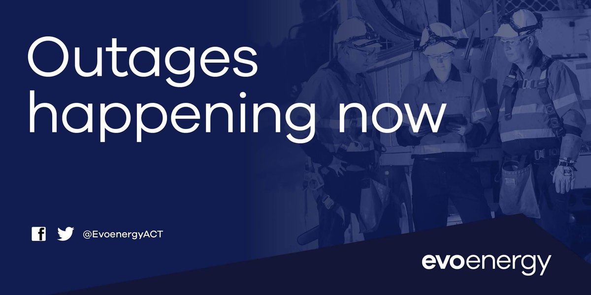 We're aware of outages in parts of Pearce, Narrabundah and Kaleen. Crews are working quickly and safely to restore power. Our outage map is not updating - estimated restoration times: Pearce 9pm, Narrabundah 10:30pm, Kaleen 11:30pm. Thank you for your patience on this cold night.