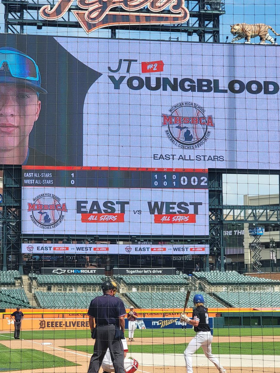 Tim Youngblood (@youngbloodtd17) on Twitter photo <a href="/JTYoungblood4/">J.T. Youngblood</a> had himself a day at Comerica for the East West All Star game yesterday. What a great experience
Thank you <a href="/RHS_Baseball/">Coach Magiera</a> <a href="/JTYoungblood4/">J.T. Youngblood</a> had himself a day at Comerica for the East West All Star game yesterday. What a great experience
Thank you <a href="/RHS_Baseball/">Coach Magiera</a>