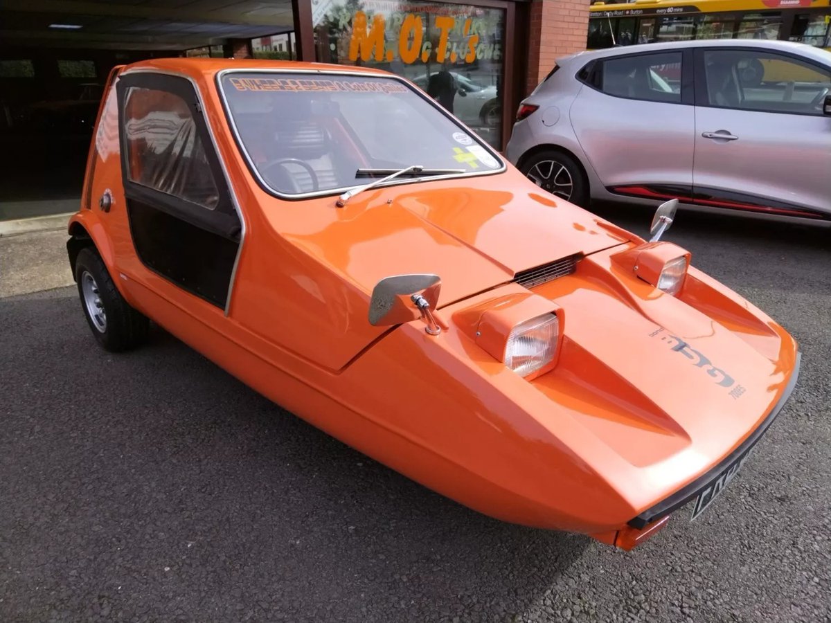 BarnFindsUK's tweet photo. Ad:  1973 Reliant BOND BUG 700ES 🧡🧡
On eBay here -->> https://t.co/rklskow5Ay

 #ClassicCarForSale #BondBug #Reliant #CarEnthusiast #1970sCar https://t.co/8K5QKvikBN