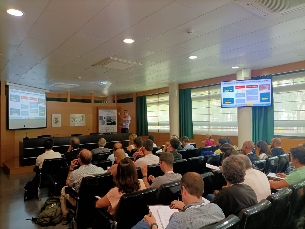 VSanidadForest's tweet image. Terminada la primera sesión: Programas de mejora ante plagas y enfermedades forestales.
@RDiazLourizan @CIFLourizan @Maria_mengut   @Luciavillarcaa 
@jsobrinoplata @BiologiaUcm @FORESCENT_UPM 
@uclm_es 
@EtsiamAb 
@secforestales 
@ingforestales 
@ingenieriademontes