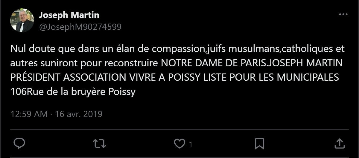FaitsetSources's tweet photo. Les mots manquent en lisant les déclarations sur Twitter du candidat du #RN dans la 1ère circonscription du #Morbihan, Joseph #Martin.

Y'a-t-il des personnes en France qui peuvent soutenir que "le RN a changé" ?

Rien n'a changé. Le RN est plus que jamais un parti fasciste. https://t.co/wzBcDxz2bW