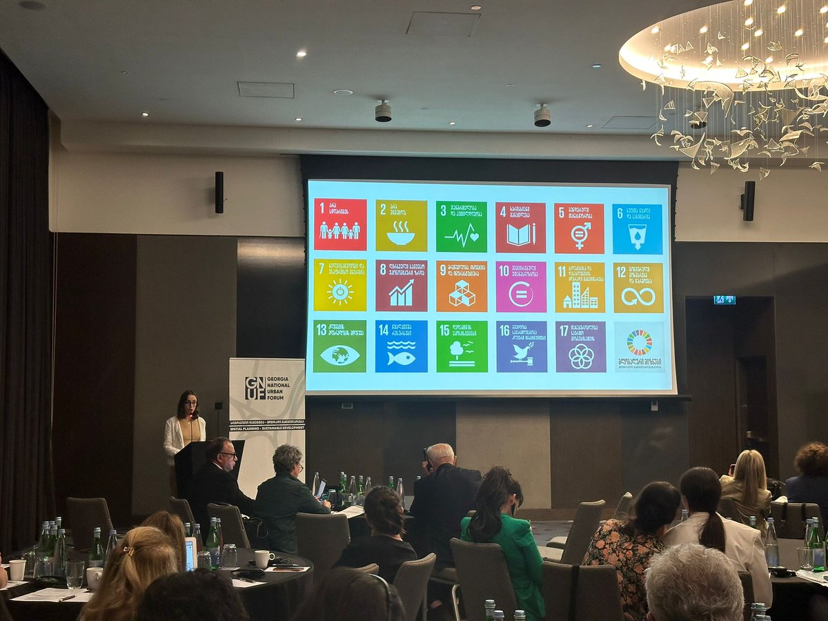 UCLGLearning's tweet photo. 📢Excited to kick off our ToT on Module 2 "Planning for Change w/ the #SDGs" in Tbilisi w/ the opening words from Deputy Mayor Andria Basilaia, who recognizes the critical work of UCLG in #SDGLocalization 📍to accelarate the achievement of the 2030 Agenda
#LearningWithUCLG https://t.co/x7dMbZ9PXV