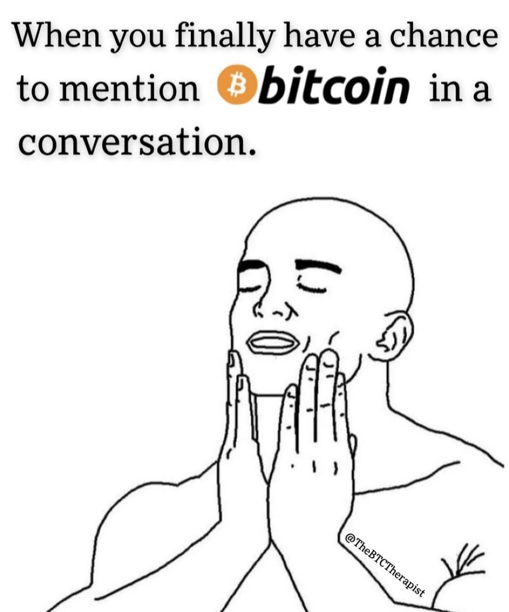 Only Bitcoiners will understand. #BTC