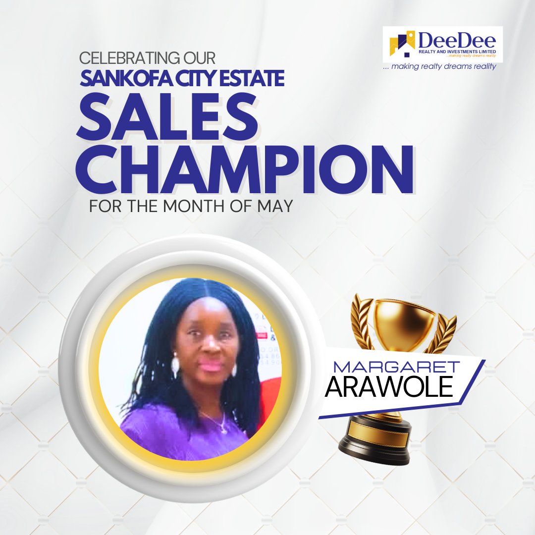 deedeerealtyinv's tweet photo. π Congratulations to our Sankofa City Estate Sales Champions for May!!
Your dedication and hard work inspire us all. Keep shining! β¨
#SalesChampion #RealEstate #DeeDeeRealty #SankofaCityEstate #TeamDeeDee #deedeerealtyandinvestmentslimited https://t.co/DfwKpLbLdx