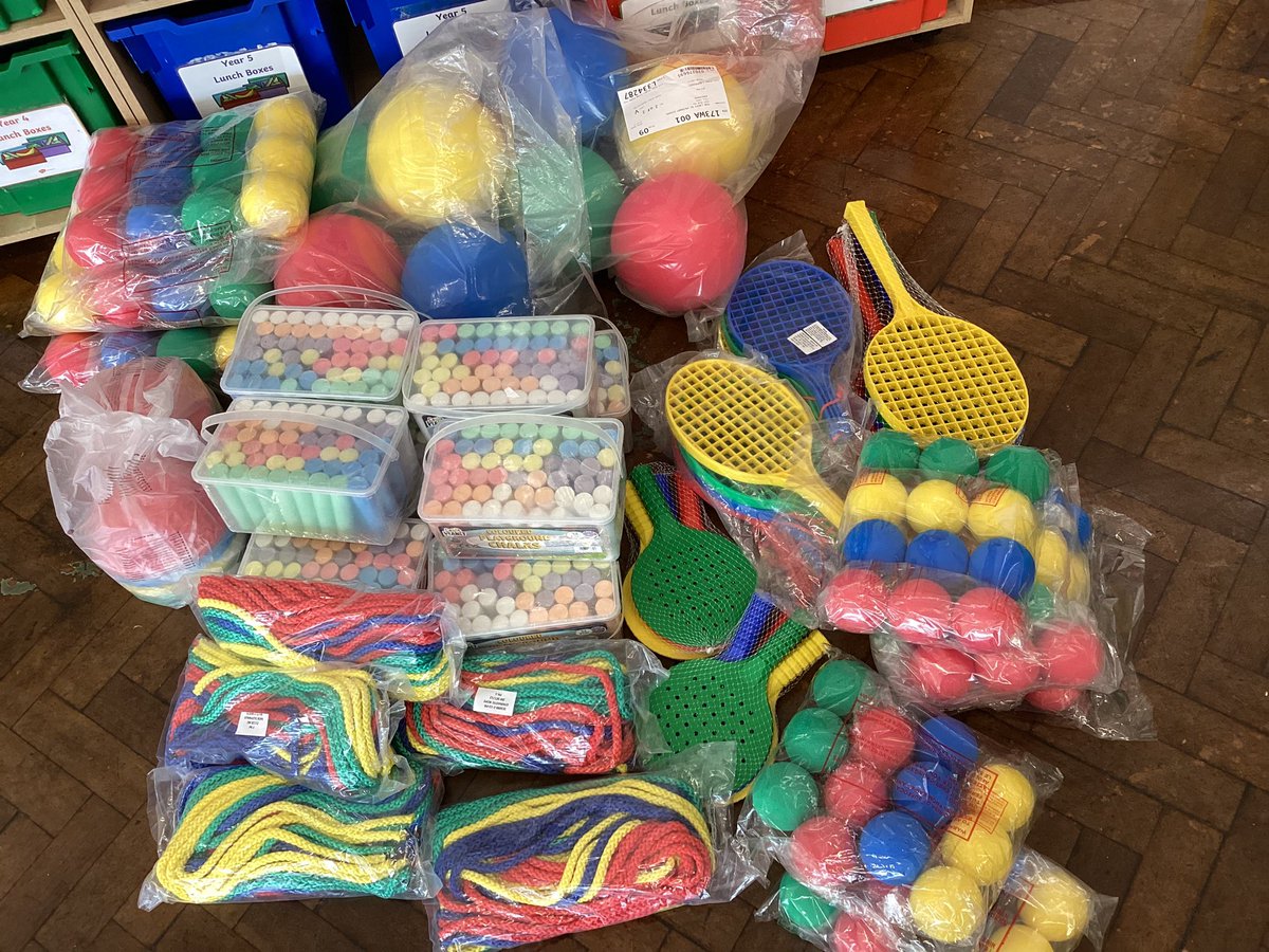 OurLadysCP's tweet photo. Huge thank you to our school association for donating £558 to update our playtime equipment! and thank you to our families and community for supporting our School Association! 🎾🏓⚽️@OurLadyandAllS1 #CST #CatholicLife #SchoolAssociation https://t.co/Efb2EElXLm