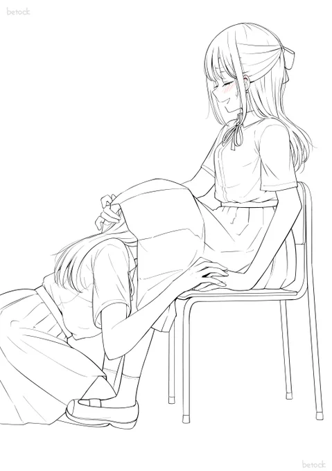 線画です 