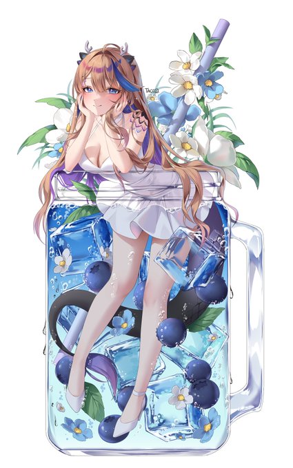 #Knart
칸나맛블루베리 에이드 🫐🍃 