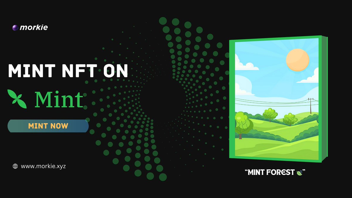 _morkie's tweet photo. 🌴🌳🥀 MINT NFT ON MINT BLOCKCHAIN 🍀
+200 S2 Points

🍃Free MInt: https://t.co/Wsbu3hUVS7

Mint MINT FOREST on MINT 🫡