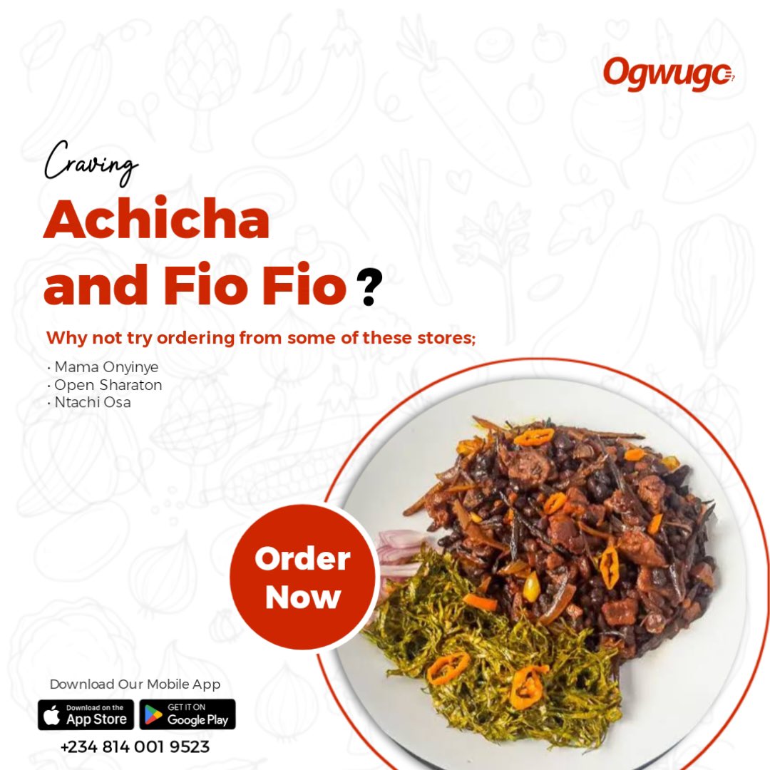 ogwugofood's tweet photo. As always, we have got you covered for all your cravings and needsโฆ Donโt forget to send us your orders today!๐
#ogwugo #cravings #midweekcravings #achicha #fiofio #igbofoods #localdelicacy #fooddelivery #restaurantsnearyou https://t.co/gf17rLgIQP
