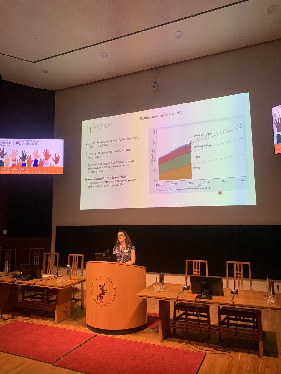 Edinburgh Infectious Diseases (@edin_eid) on Twitter photo Up next is @kmcesutton1 from <a href="/roslininstitute/">The Roslin Institute</a> who is discussing how understanding chicken cell biology can help improve poultry health!
#EIDSymp24 Up next is @kmcesutton1 from <a href="/roslininstitute/">The Roslin Institute</a> who is discussing how understanding chicken cell biology can help improve poultry health!
#EIDSymp24
