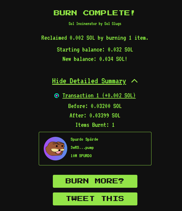 spurdospardeSPL's tweet photo. Another %1 Supply is burned!

Total Burn: %2

10M $SPURDO burned 🔥🔥🔥

https://t.co/OmgaCcbboe

Time to cook :DD

fugg 

$SPURDO $SOL https://t.co/RnyJIUzzcy