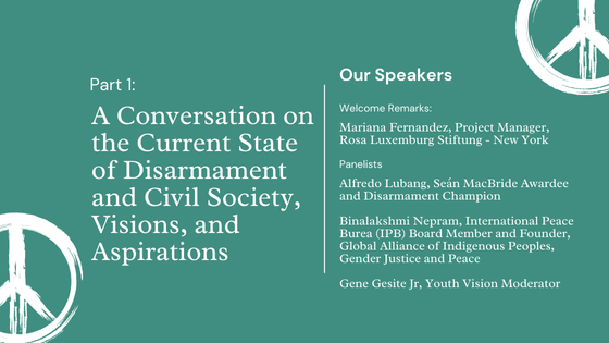 IntlPeaceBureau's tweet photo. Join us in marking 50 years of the First UN Committee on Disarmament: Honoring Legacy &amp; Awarding the Seán MacBride Peace Prize for Meaningful Disarmament for Common Security!

🗓️ 20 June 2024 | ⏰ 13:30-14:30 EDT
📍 Rosa Luxemburg New York Office
📌 https://t.co/zIwCMCWJeO https://t.co/c5WS3BUDNa