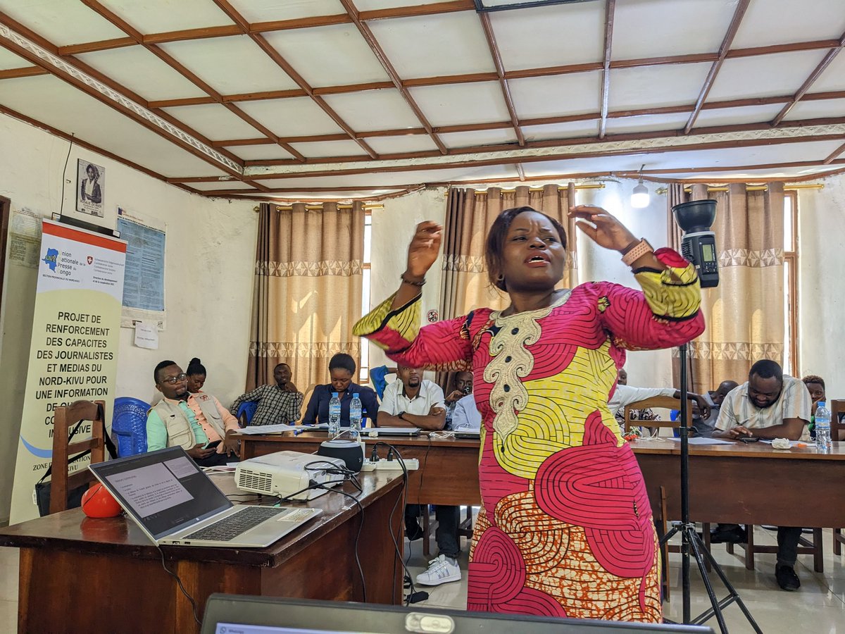 unpcnordkivu's tweet photo. Pour madame Gisèle #Baeni, "Il faut mettre en valeur ce qui rassemble plutôt que ce qui divise" pour favoriser la cohésion sociale et surtout, à faire prévue de retenue dans la rédaction https://t.co/uoK1f6hoQK