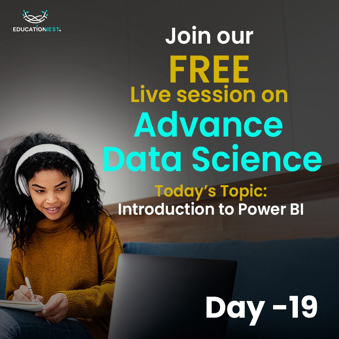 EducationNest's tweet image. Looking to #upskill in #DataScience? Join our Free #AdvancedDataScience Course. On day 19 we&apos;re exploring the world of #PowerBI - your gateway to powerful data insights and #visualization! 💡💻 

#DataScience #PowerBI #FreeCourse #EducationNest