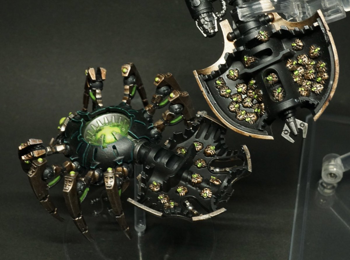 週刊ウォーハンマーのカノプテックスパイダー塗装完成しました。 裏面 