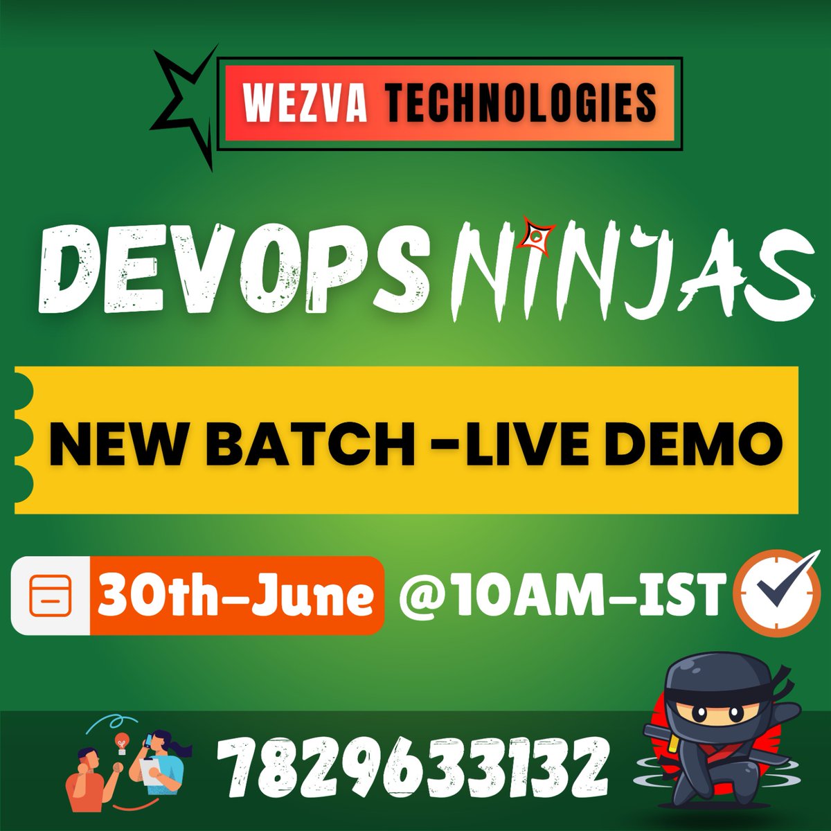 radhawezva's tweet image. Starting New DevOps Batch | ๐ฏ LIVE DEMO | ๐ WhatsApp @ 7829633132 | ๐ Date & Time: 30th June @ 10 AM IST | โญ Join us for the live DevOps demo session to explore the latest trends and technologies in DevOps | @DevOps Engineering Training
#newdevopsbatch #devopsdemo