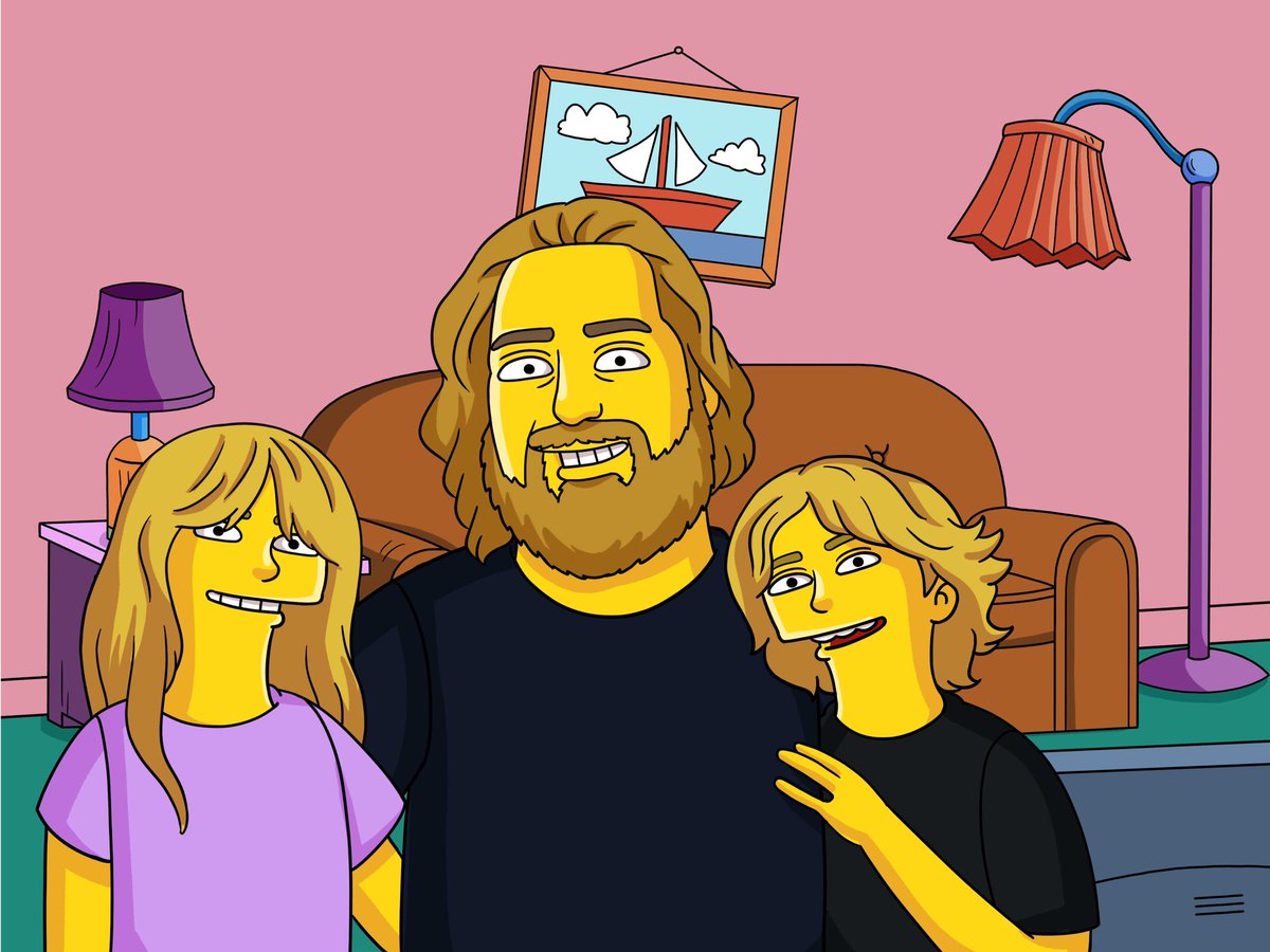 NathanKressMusi's tweet photo. We decided to get Simpsoned! https://t.co/FeYpET6aIs