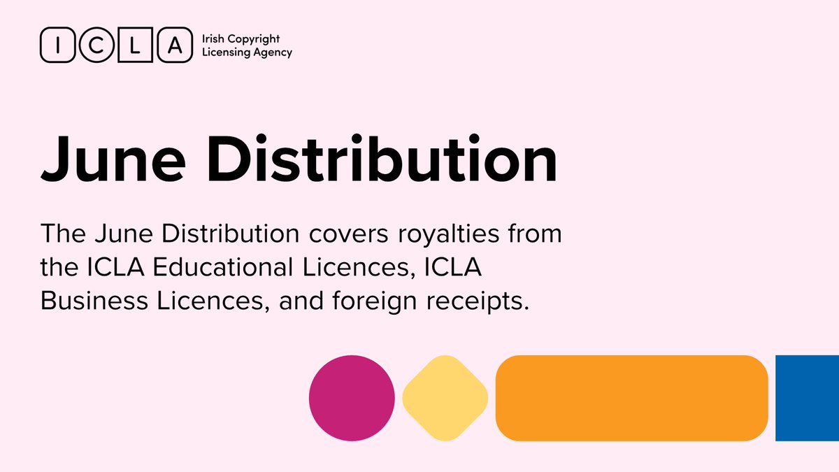 Rightsholder payments are scheduled for Wednesday 26th June. Check your email for details, and allow a few days for the payment to reach your account.