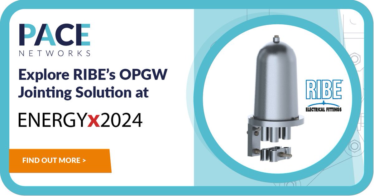 PACE_Networks's tweet image. Showcasing RIBE&apos;s OPGW Jointing Solution at Energy X South! Come see us on Stand A02 to explore how RIBE’s solutions can meet your energy network needs.

#EnergyXSouth2024 #EnergyIndustry #Infrastructure #Technology #Networking #Innovation #PACENetworks

 pace-networks.com/power-grid-tec…