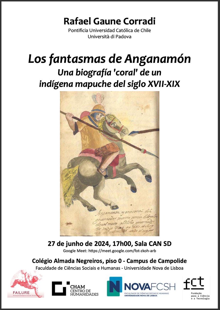 O dia 27 de junho, às  17:00 horas Lisboa, temos a Rafael Gaune Corradi, da PUC. Esta conferência será em formato híbrido: de forma presencial no Colégio Almada Negreiros (Sala SD), e por Google Meet meet.google.com/fot-zkoh-arb

Este é um evento do <a href="/FAILUREPROJECT1/">FAILURE</a>  e do @CentroCham