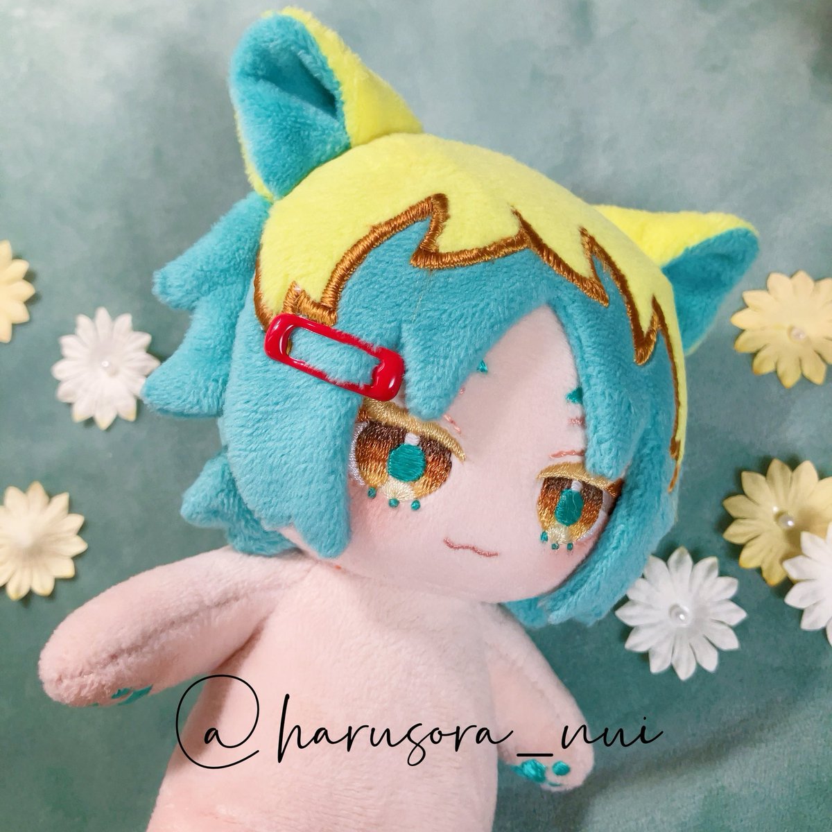 てづくり推しぬいwawaちゃん の型紙で15cmライムくん作りました