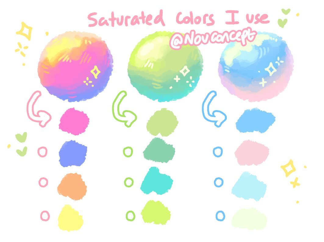 nouconcept's tweet photo. some saturated color palettes I did a few weeks ago 🎨🌈✨ https://t.co/c1q3HWnnCs