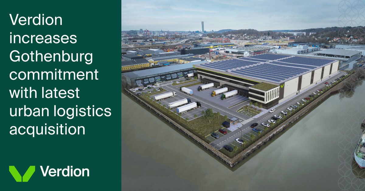 Verdion is extending its development pipeline in Sweden’s logistics capital with the acquisition of a further brownfield site in Gothenburg.
 
18,130 sq m of high-quality warehousing will be developed speculatively ready for occupation Q4 2025.
 
lnkd.in/eCVi8mFA