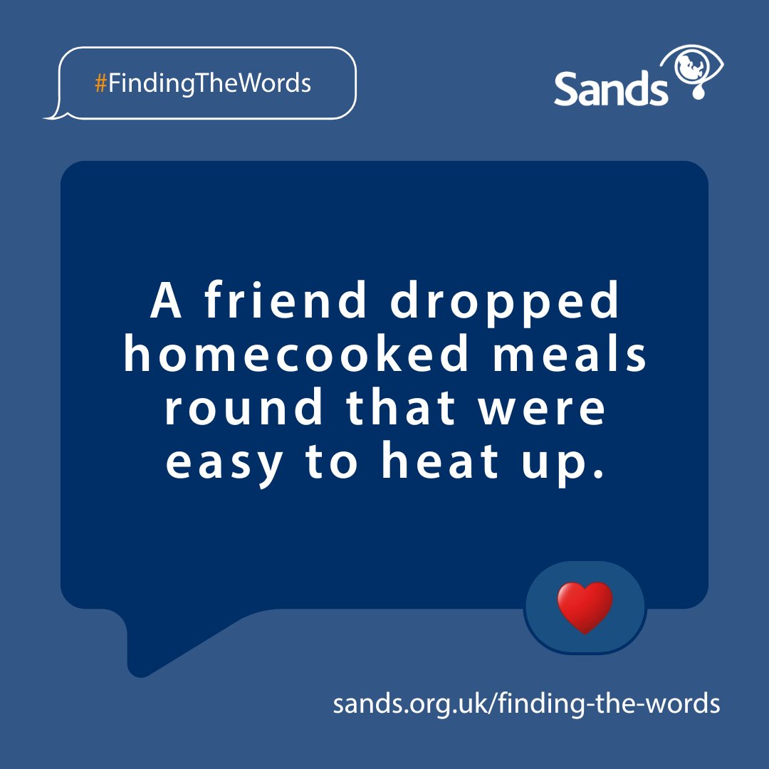 SandsUK's tweet photo. Words and actions can't ‘fix’ a bereaved parents' pain, but small gestures can make a huge difference to their day. We asked our community what helped them most 💙🧡 

➡️  https://t.co/ZgvAqE5CXX  

#FindingTheWords #BabyLoss #PregnancyLoss https://t.co/ubcxrVSKpB