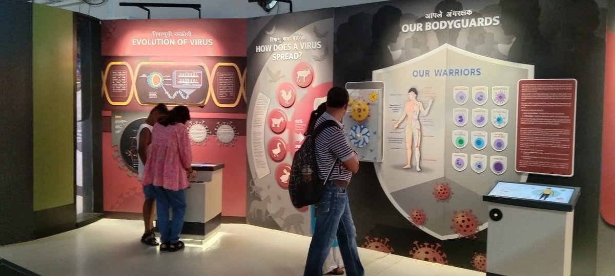 NSCMumbai's tweet photo. Students exploring the 'Vaccines Injecting Hope' exhibition at #NehruScienceCentre on 15.06.2024 #VaccinesInjectingHope #nscmumbai #sciencemuseumlondon #WellcomeTrust #britishcouncilindia #icmrorganization https://t.co/Rv3boGR4CO