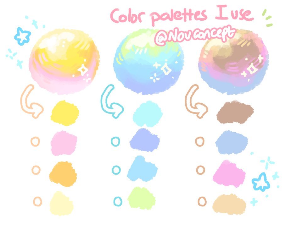 nouconcept's tweet photo. some saturated color palettes I did a few weeks ago 🎨🌈✨ https://t.co/c1q3HWnnCs