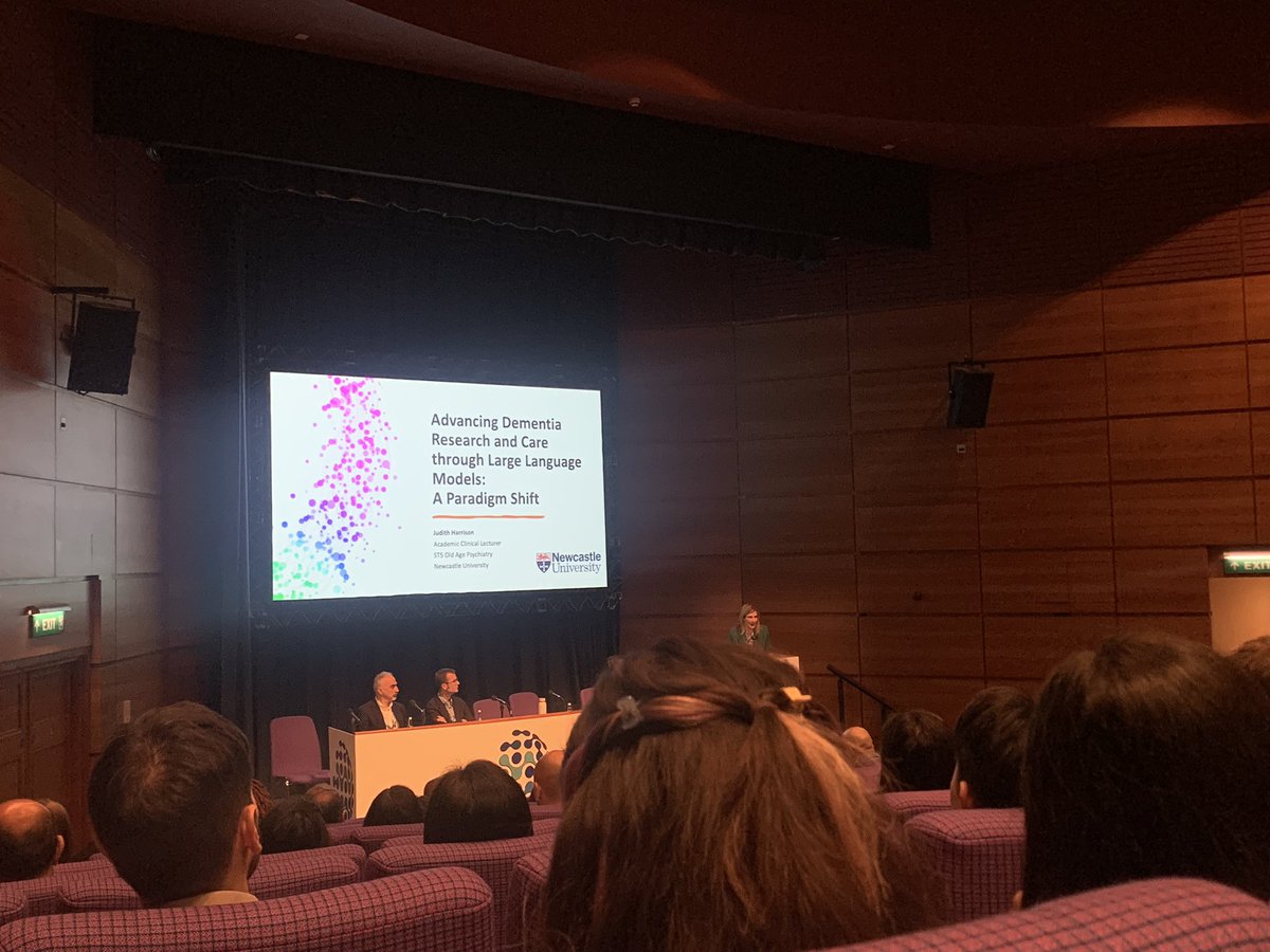 Next talk: ‘Advancing dementia care: exploring the roles of artificial intelligence in clinical care’ #RCPsychIC Looking forward to this one
