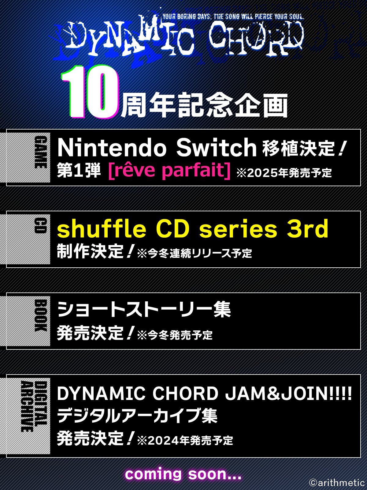 DYNAMIC CHORD 特装版 Switch NINTENDO SWITCH DYNAMIC CHORD feat.[rêve parfait] Japan NEW